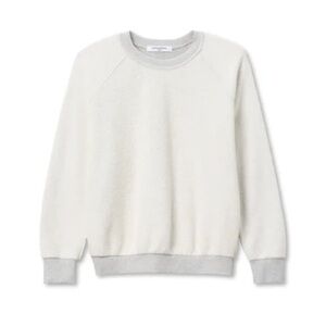 Perfect White Tee Ziggy reverse fleece crew neck sweatshirt